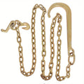 5/ 16 x 8 FT Grade 70 Tow Chain 15 J Hook and T Hook Mini J Hook Replacement for Recovery Wrecker Axle Tow Truck Chain