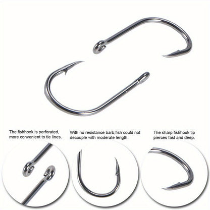 1000pcs Fishing Hooks Assorted Sizes #3-#12 Sharp Carbon Steel Fish Hooks Set with Portable Tackle Box for Sea Freshwater Bass Trout Carp Fishing Gear Kit Men Gift