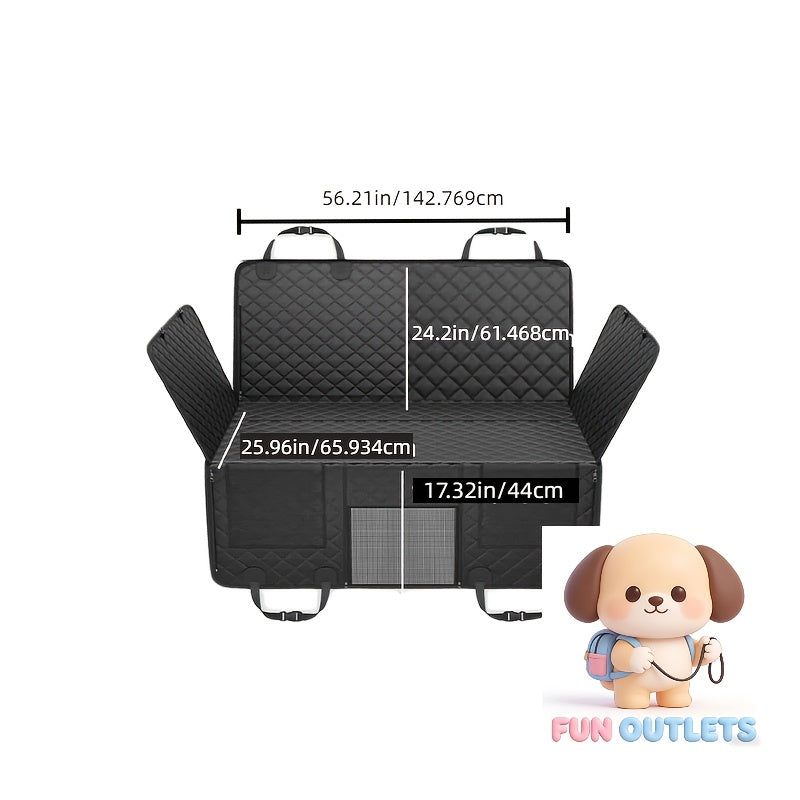 Dog Backseat Expander -Large Space, Dog Car Seat Cover Hard Bottom CanAccommodate 400 Pounds, Sturdy Dog Backseat Expander, Dog HammockCar Dog Lathe, SUV, Truck