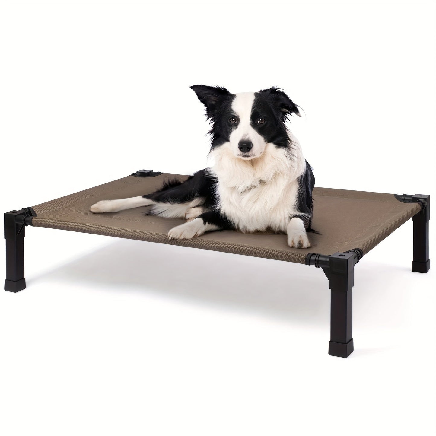 Elevated Dog Bed Cooling Raised Cot with Metal Frame – Washable Breathable Mesh, No-Slip Feet, Portable Dog Cot for Indoor & Outdoor Use, 4 Sizes, 7 Colors