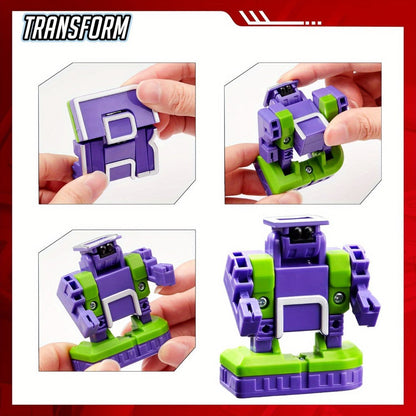 Alphabet Robot Toys for Kids Alphabots ABC Learning Letter Transform Robots – STEM Educational Toy for Boys & Girls Ages 3-8, Classroom Prizes, Treasure Box Rewards, Christmas & Birthday Gifts