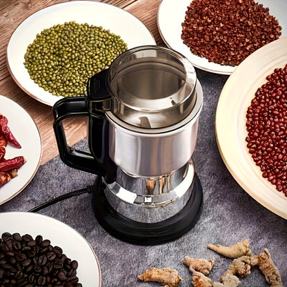 Electric Coffee Grinder 300W 25000RPM – 8-Blade Stainless Steel Spice & Grain Mill for Coffee Beans, Nuts, Spices | Home, Cafe & Camping