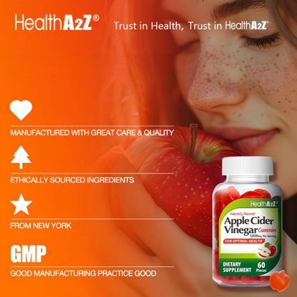 Apple Cider Vinegar Gummies 1000mg Extra Strength with B6, B12, Folic Acid, Pomegranate & Beet - Digestive Health, Clear Skin & Weight Support - Antioxidant ACV Gummies - 60 Count