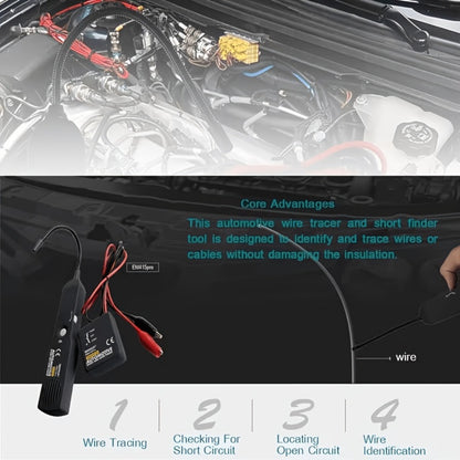 Automotive Circuit Tester Kit EM415PRO – DC 6–42V Wire Tracer & Fault Detector for Car, Truck, Motorcycle & RV Electrical Diagnostics, Includes Carry Bag & Storage Box