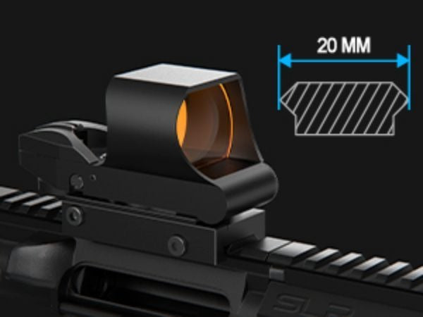 Holographic Red Dot Sight 40mm Lens 4 Reticles Day Night Tactical Scope