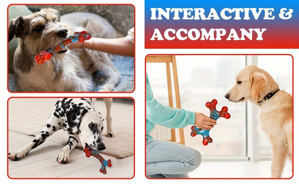 Dog Chew Toys for Aggressive Chewers - Indestructible Tough Dog Toys for Large Breed Dogs, Durable Heavy Duty Chew Toy Bundle 1/2/4/5 Pack, Long-Lasting Rubber Dog Toy for Power Chewers
