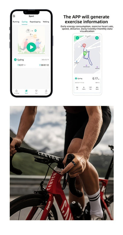 Smart Ring Fitness Tracker – IP68 Waterproof Health Monitor