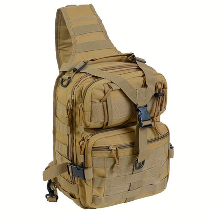 Tactical Chest Bag – Single Shoulder Crossbody Sling Pack for Hiking, Patrol & Outdoor EDC, Adjustable Strap, Multi-Pocket
