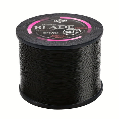Monofilament Fishing Line 1000M / 1093Yds – Nylon Mono Line for Freshwater & Saltwater, 2-35LB, Black & White