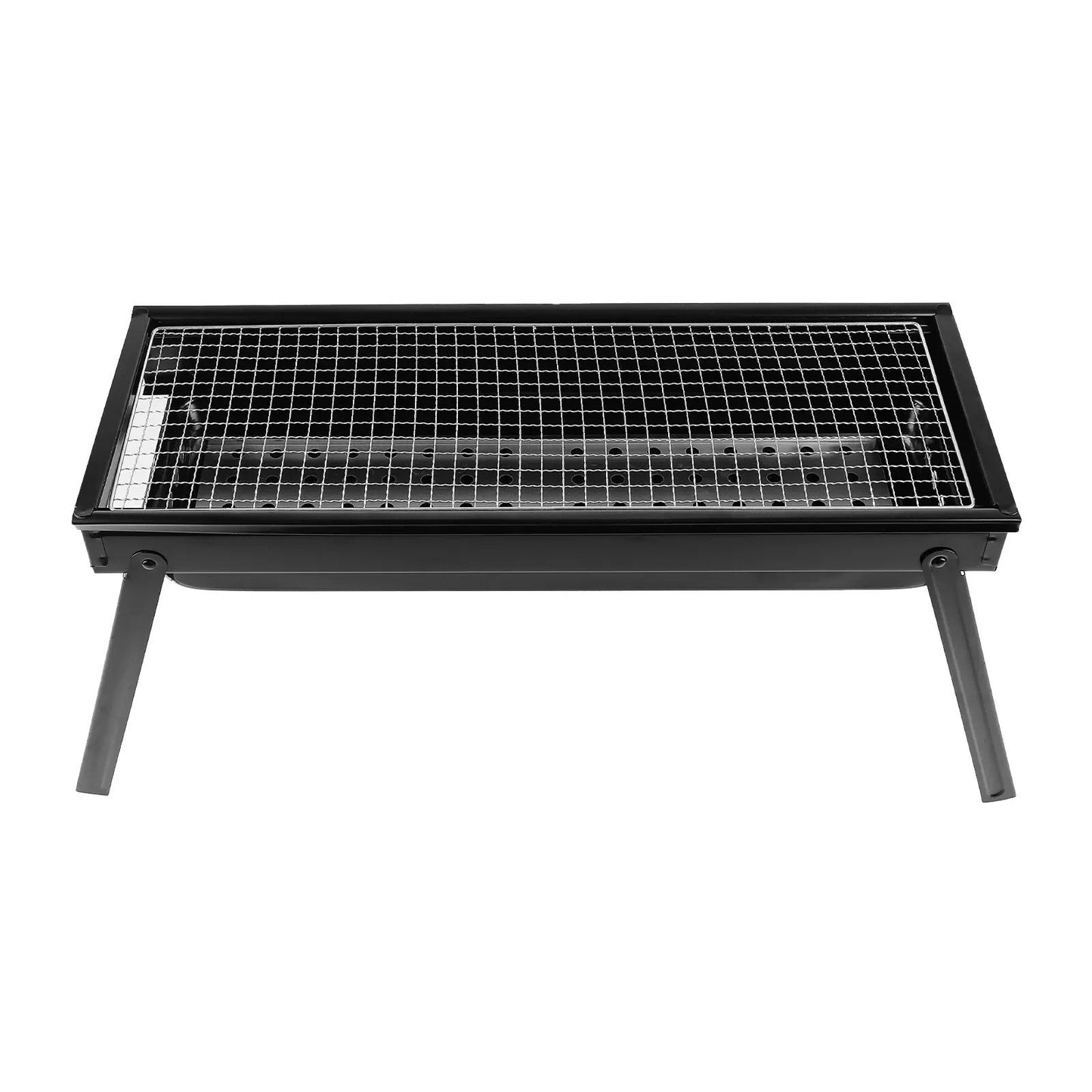 Portable Charcoal BBQ Grill Foldable - Lightweight Compact Outdoor Smoker Grill for Camping, Picnics, Hiking & Backyard Barbecue - Easy Setup Tabletop Charcoal Grill