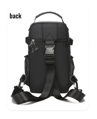 Crossbody Chest Bag Unisex Multipurpose Shoulder Sling Bag with Adjustable Strap Zipper Closure Versatile Carry Styles for Daily Use Travel Outdoor Black Grey