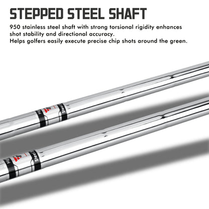 Golf Chipper Club Stainless Steel Head Regular Flex Steel Shaft 35 or 43 Degree Loft Blade Putter for Men Women Short Game Chipping Putting Wedge Championship Legal