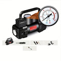 12V 150 PSI Air Compressor Tire Inflator Portable Powerful Dual Cylinder Air Pump, Used for Car Tires, Car Additions, Automatic Tire Pump, with LED Digital Pressure Gauge, LED Light, Suitable for SUV, Car, Bicycle, Basketball, Lifebuoy