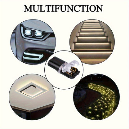 LED Wire Connector 2-Pin Quick Connect Terminal – PVC Insulated Copper Contact, Locking Buckle, 36V AC Low Voltage, for Automotive & Home LED Strip Wiring (12pc / 72pc)
