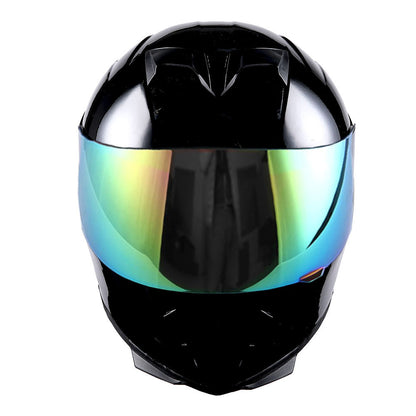 Motorcycle Full Face Helmet with Tinted Shield & Spare Clear Shield Quick Release Buckle Lightweight Aerodynamic Removable Washable Interior, Multiple Colors S M L XL