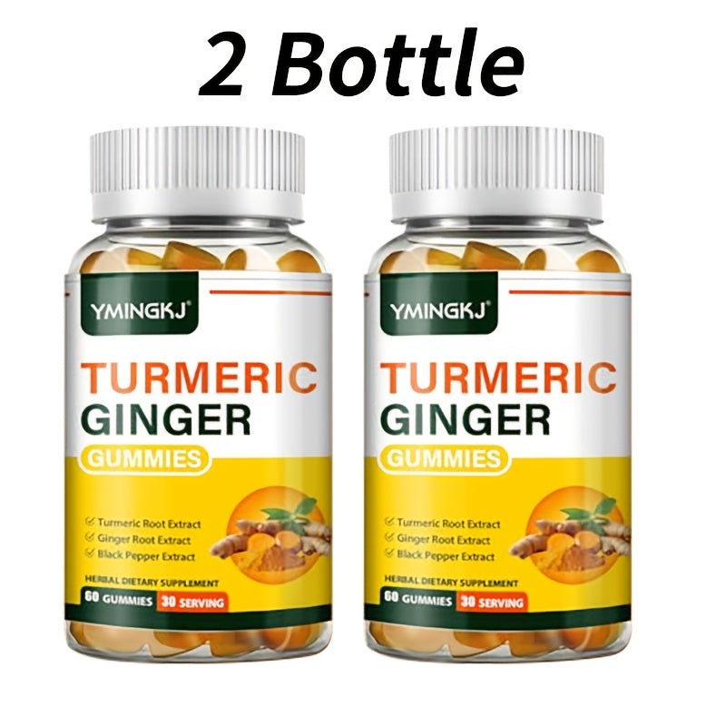 Turmeric Gummies with Black Pepper & Mint — 2000% Higher Absorption Curcumin | Anti-Inflammatory Joint, Immune & Digestive Support | Natural Formula | 60 Count | Women & Men Daily Wellness Supplement