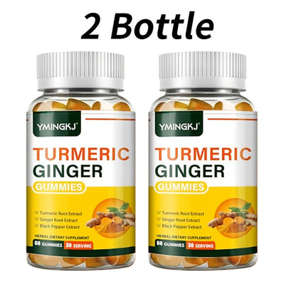 Turmeric Gummies with Black Pepper & Mint — 2000% Higher Absorption Curcumin | Anti-Inflammatory Joint, Immune & Digestive Support | Natural Formula | 60 Count | Women & Men Daily Wellness Supplement