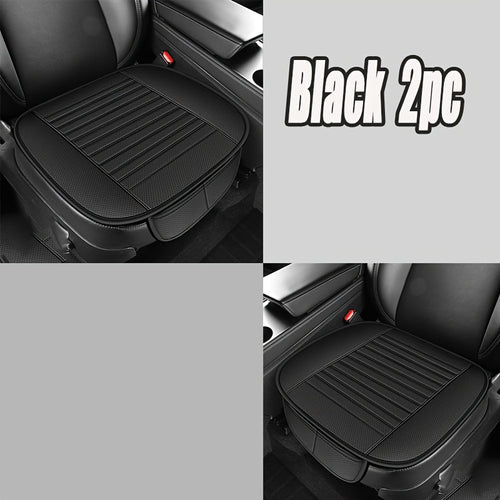 2pcs Front Seat Pads with Non-Slip Rubber Base, Breathable No-Back Design for Long-Lasting Comfort, Universal Fit for All Seasons