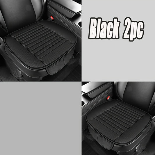 2pcs Front Seat Pads with Non-Slip Rubber Base, Breathable No-Back Design for Long-Lasting Comfort, Universal Fit for All Seasons