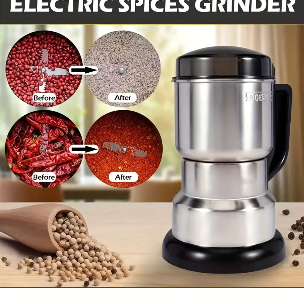 Electric Grain Grinder Mill – High-Speed Spice Coffee Herb Grinding Machine with Powerful Motor, Compact Design for Home Kitchen Use, 1 or 2 Piece Set Available