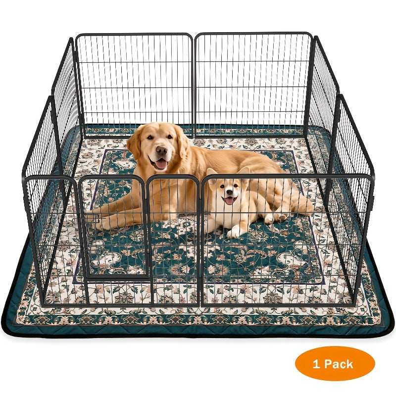 Reusable Washable Dog Pee Pads – Non-Slip Waterproof Absorbent Puppy Training Pads, Bohemian Style Whelping Potty Pads for Dogs, 4 Sizes Available