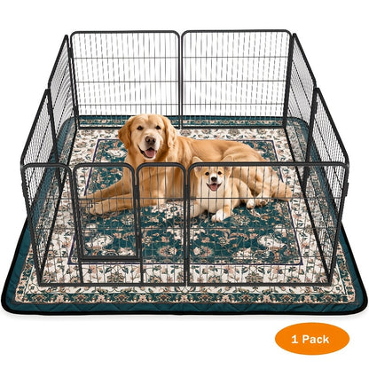 Reusable Washable Dog Pee Pads – Non-Slip Waterproof Absorbent Puppy Training Pads, Bohemian Style Whelping Potty Pads for Dogs, 4 Sizes Available