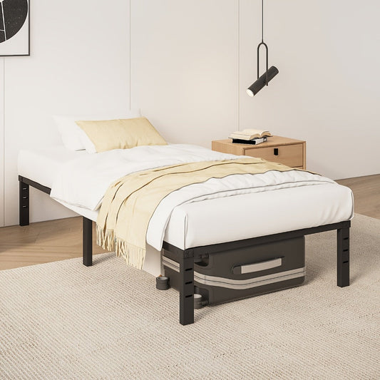 Bed Frame, Heavy Duty Metal with Under Bed Storage 14 16 18 Inch Height Twin Full Queen shown in the main product view