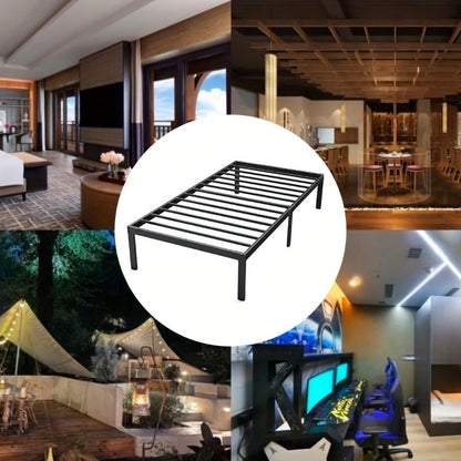 18-Inch Metal Bed Frame with No Box Spring Needed for Bedroom Comfort and Support detail image - detail view 12