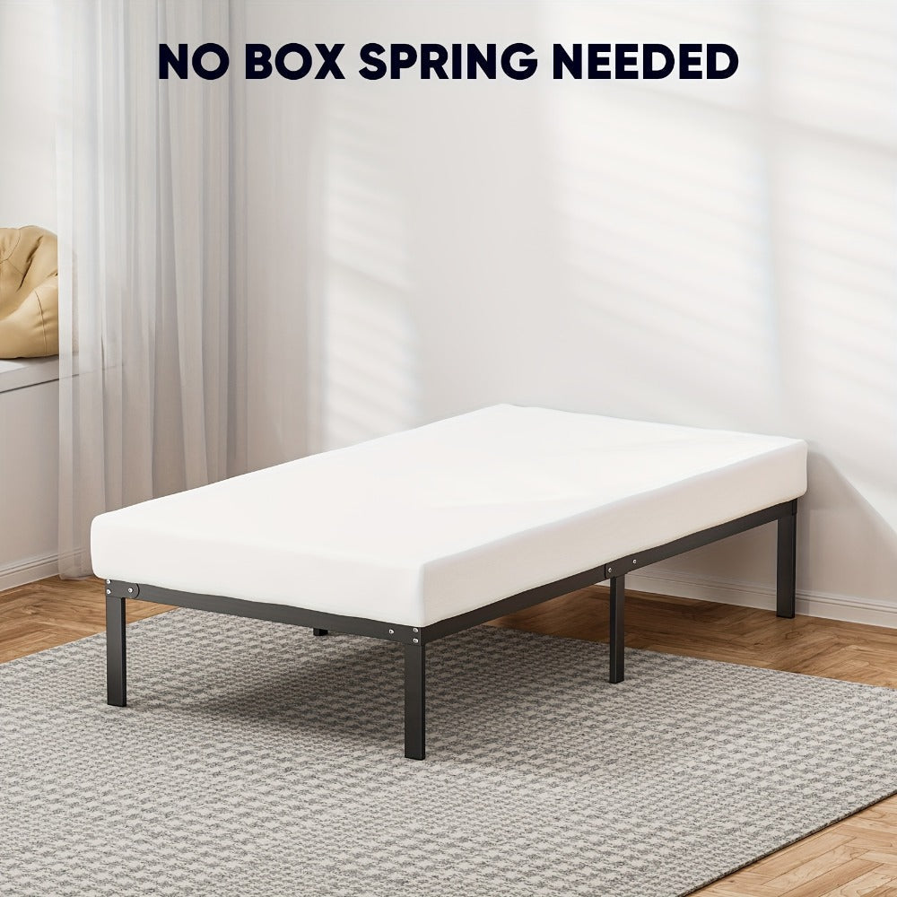 18-Inch Metal Bed Frame with No Box Spring Needed for Bedroom Comfort and Support detail image - detail view 14