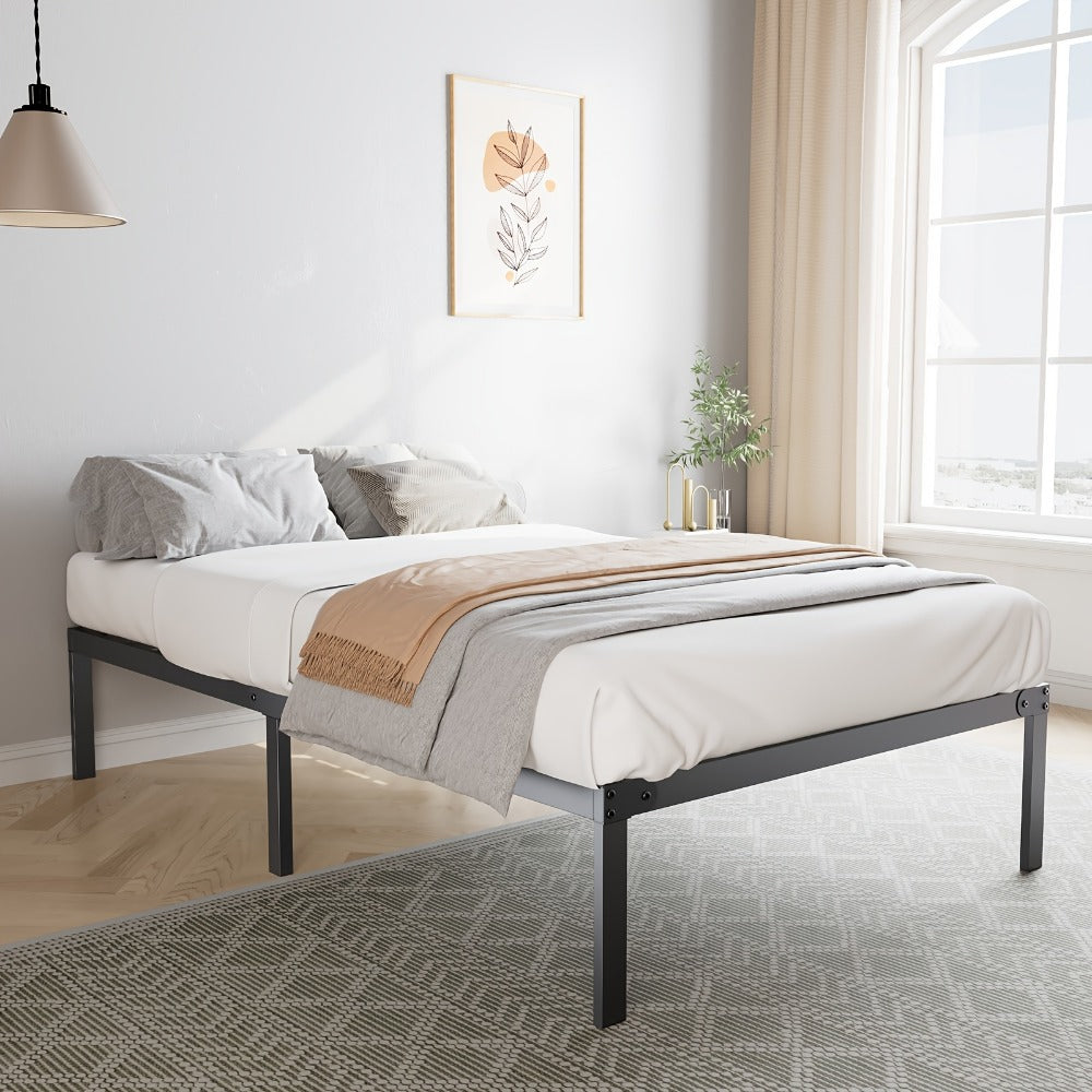 18-Inch Metal Bed Frame with No Box Spring Needed for Bedroom Comfort and Support detail image - detail view 16
