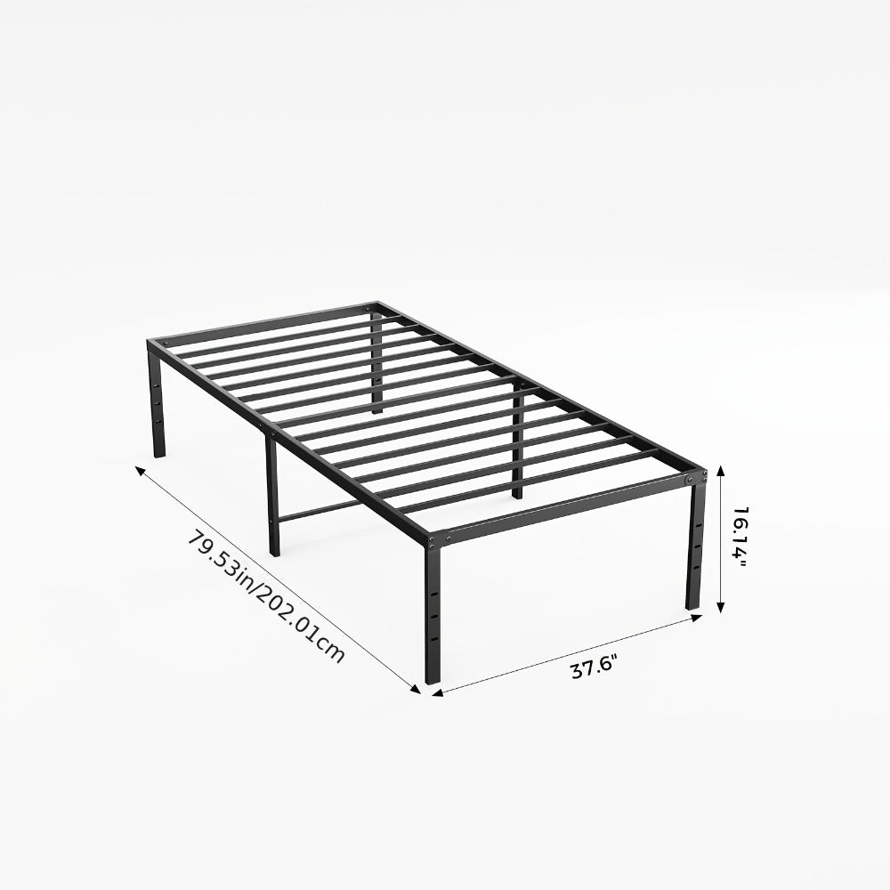 18-Inch Metal Bed Frame with No Box Spring Needed for Bedroom Comfort and Support detail image - detail view 19