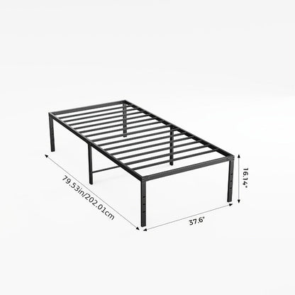 18-Inch Metal Bed Frame with No Box Spring Needed for Bedroom Comfort and Support detail image - detail view 19