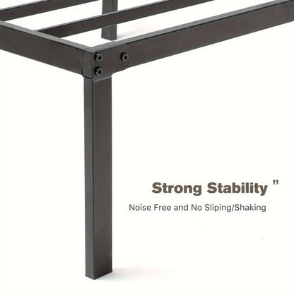 18-Inch Metal Bed Frame with No Box Spring Needed for Bedroom Comfort and Support detail image - detail view 8