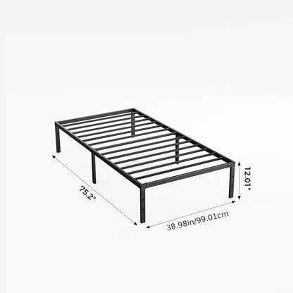 Bed Frame shown in the Twin (12IN) option