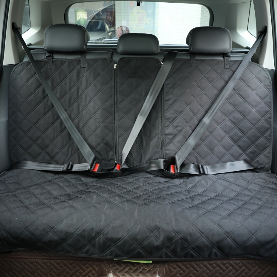Bench Seat Covers Suitable for Cars, Trucks, And Suvs - Waterproof And Easy to Clean Car Seat Protectors, Perfect for Messy Kids And Drooling Pets (Black)
