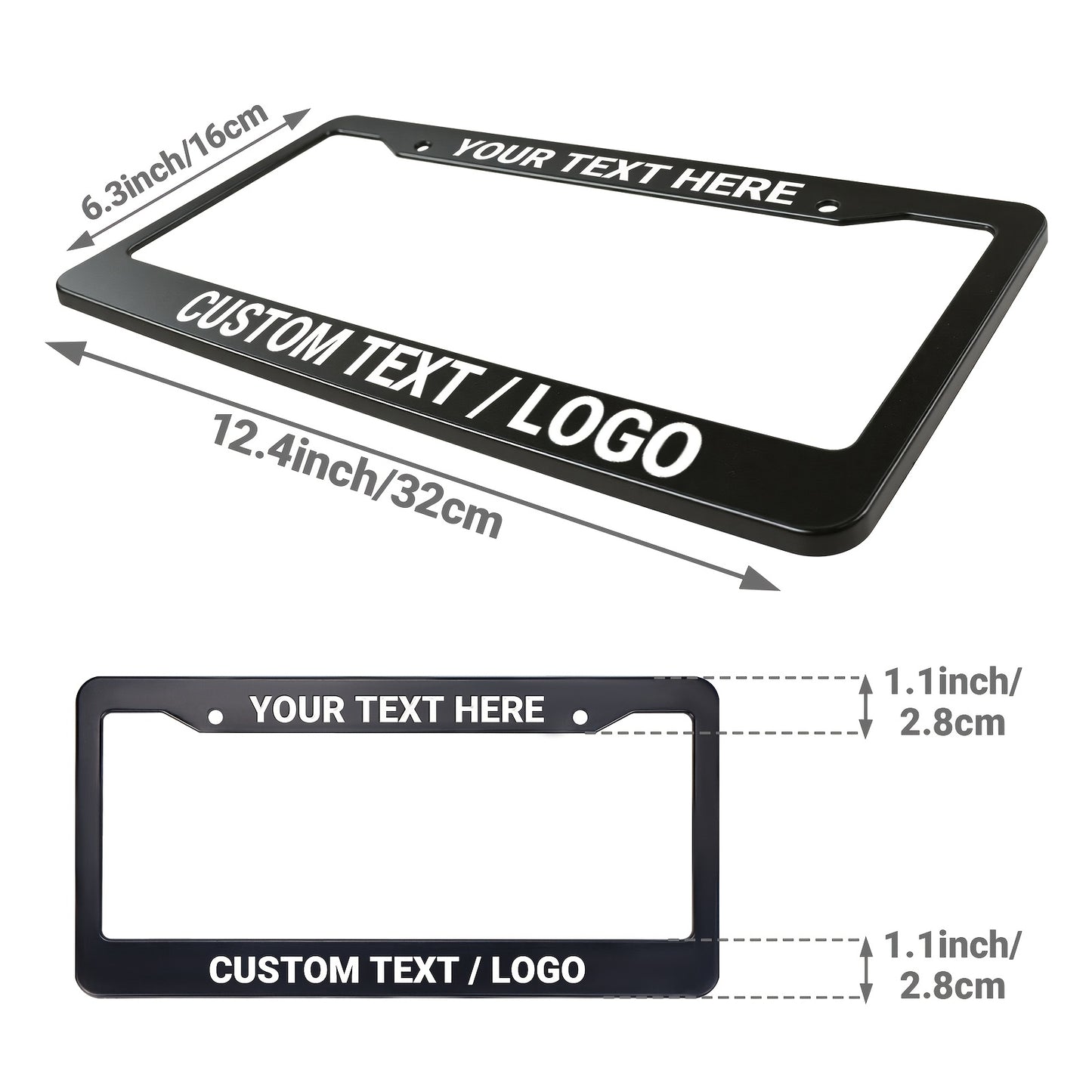 Custom License Plate Frame, Make Your License Plate Truly Unique!offering Strength And Durability to Withstand All Weather Conditions While Protecting Your License Plate.