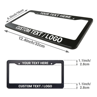 Custom License Plate Frame, Make Your License Plate Truly Unique!offering Strength And Durability to Withstand All Weather Conditions While Protecting Your License Plate.