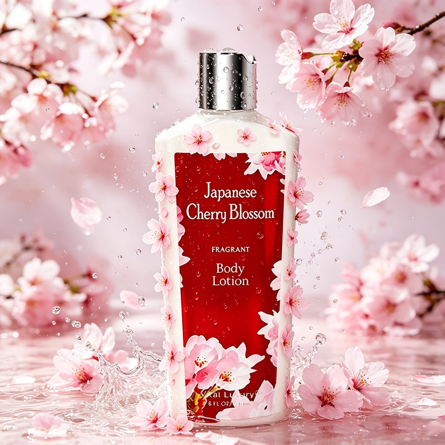 Cherry Blossom Gift Set for Women Body Lotion and Body Mist Japanese Sakura Fragrance Moisturizing Softening Skin Care Set - Perfect Valentine Birthday Mother's Day Bridal Shower Holiday Gift