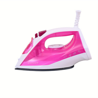 Steam Iron Household High-Pressure Non-Stick Soleplate Anti-Calcification Overheat Protection Multi-Gear Fast Heating Dry Wet Dual-Use Clothes Iron Travel Essential Pink