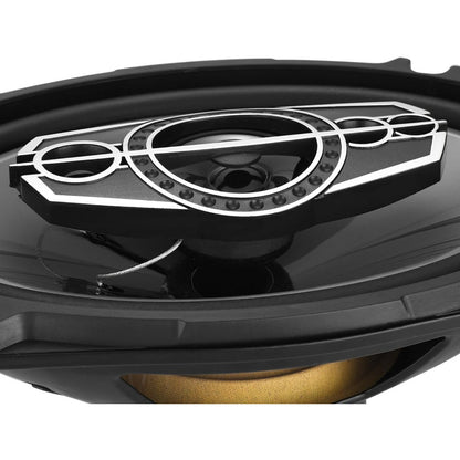 6x9 Inch 5-Way Coaxial Car Speakers Pair – 1000W Peak 120W RMS 4 Ohm with PEI Dome Tweeters, Full Range Stereo Audio, Easy Drop-In Replacement for Cars & Trucks