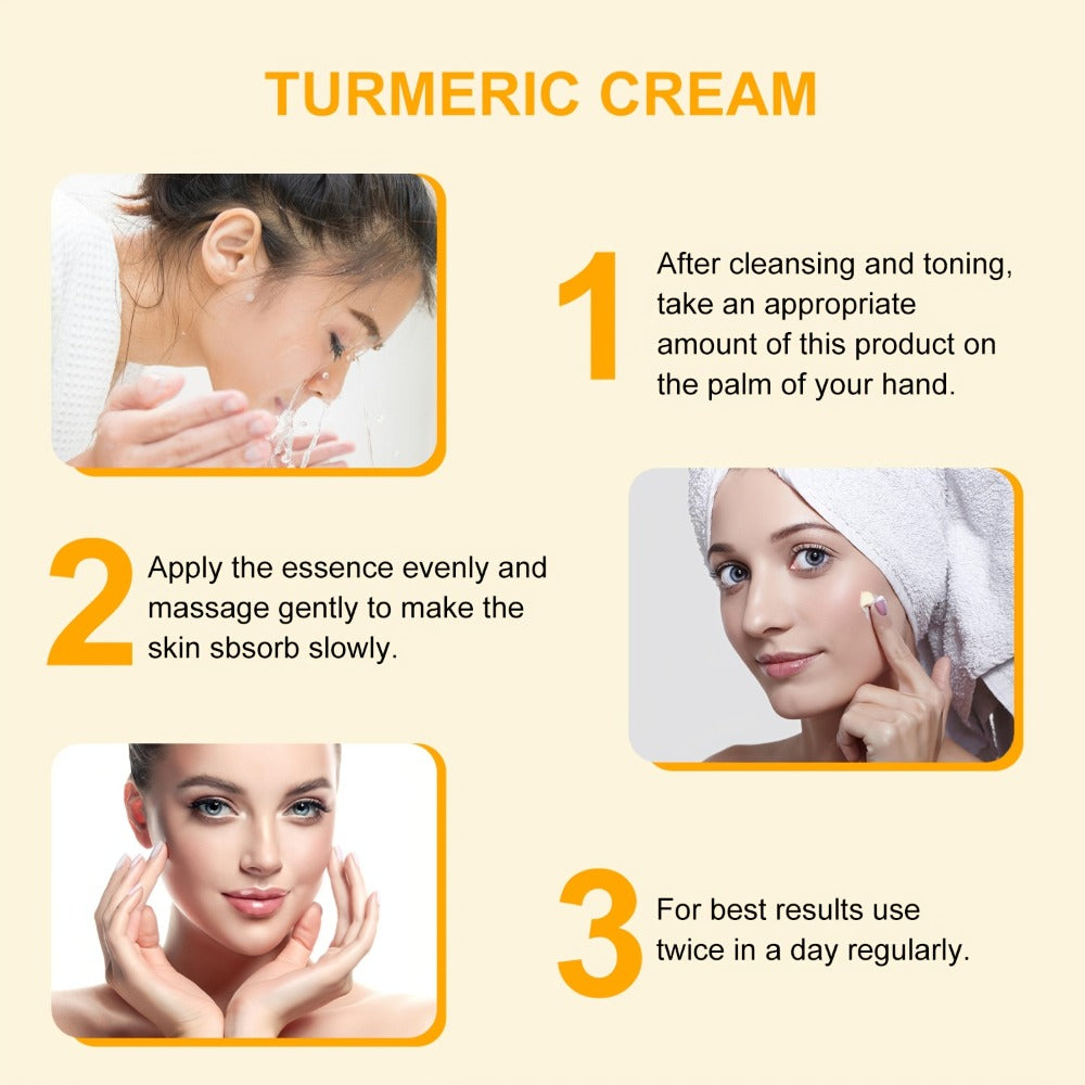 Turmeric Face Mask with Vitamin C Kaolin Clay Deep Cleansing Brightening Facial Mask Aloe Vera Moisturizing Pore Cleanse for All Skin Types Women Korean Skincare
