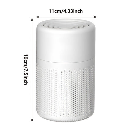 HEPA 3-in-1 Air Purifier with Air Quality Sensor & Sleep Mode | Removes Pet Odors, Allergens, Dust & Smoke | Compact Quiet Air Cleaner for Bedroom, Office & Living Room | Pet Friendly White