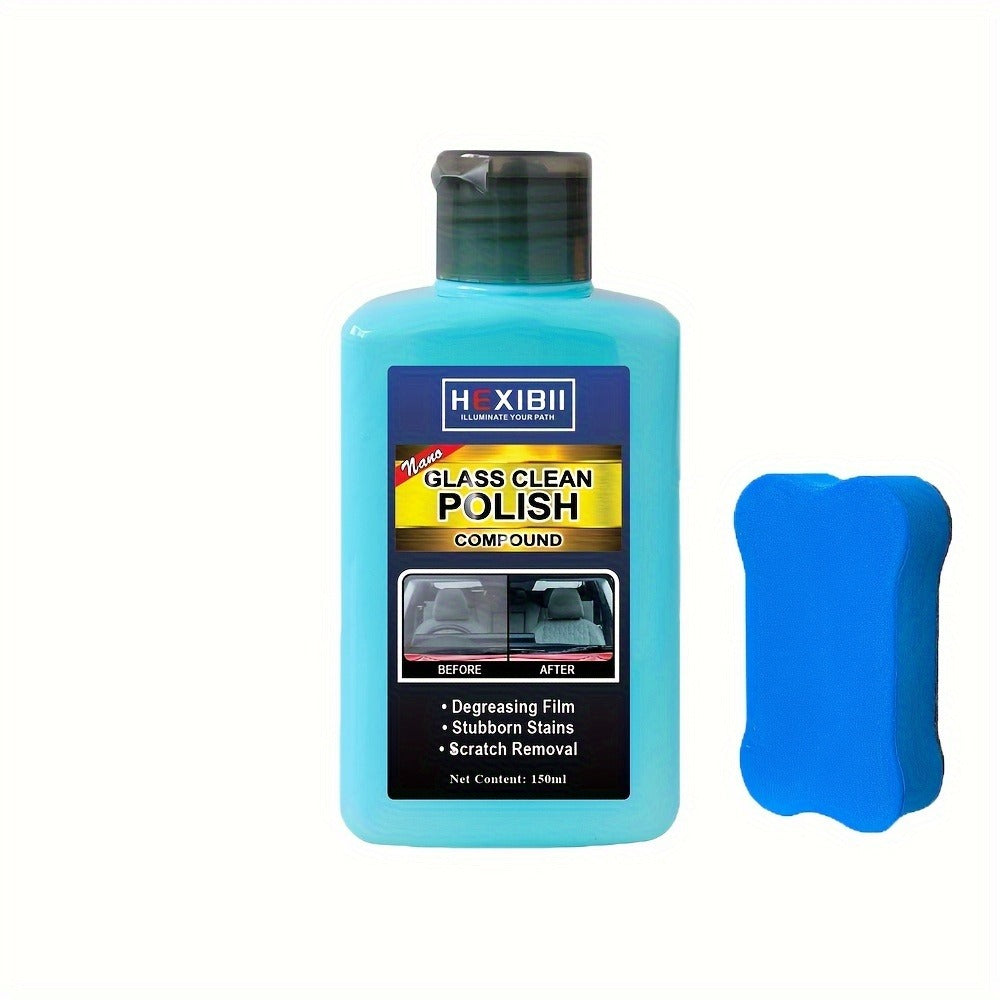 Car Glass Oil Film Remover Paste – Windshield Cleaner & Glass Restorer Cream, Removes Coatings for Auto & Home
