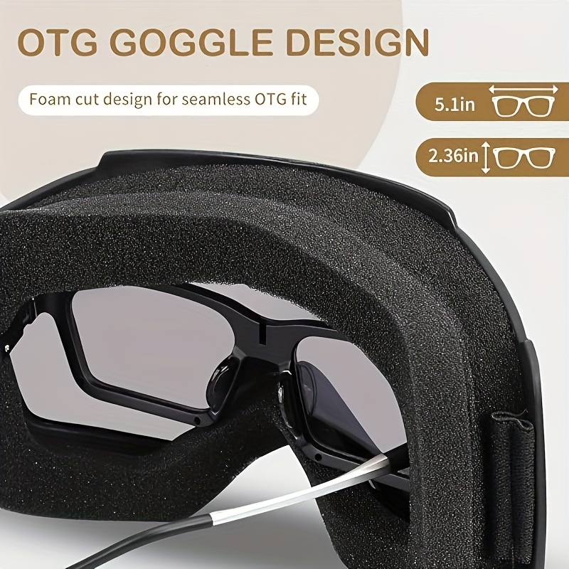 Ski Goggles 2-Pack Unisex UV400 Anti-Fog TPU Frame Adjustable Elastic Strap Snow Goggles for Skiing Snowboarding Ice Hockey Alpine Skiing – Fits All Face Shapes
