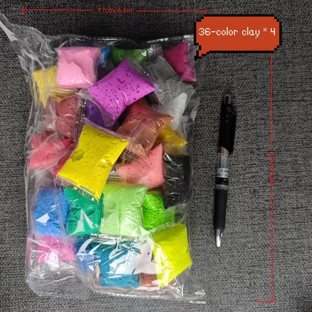 Air Dry Clay Set for Kids 120/150 Pieces – 36 Metallic Colors Ultra Light Modeling Clay, No-Bake Quick Dry DIY Sculpting Art Craft Kit for Boys Girls Ages 3-8