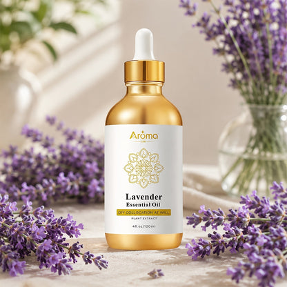 Lavender Essential Oil 4oz – Pure Aromatherapy Oil for Diffuser, Candle, Humidifier & Massage | Also in Eucalyptus, Frankincense, Peppermint, Lemon & More