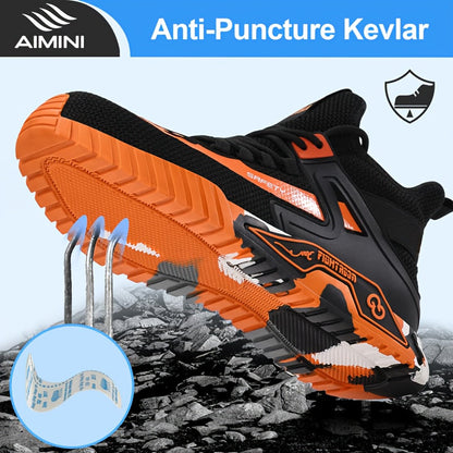 Men's Work & Safety Boots - Steel Toe Protection & Lightweight Design