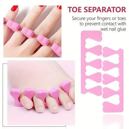 Acrylic Nail Kit 23-in-1 Complete Set with 12 Glitter Colors White & Pink Powder - DIY Nail Extension System No Glue No Liquid Needed for Beginners & Pros, Home Salon Manicure Kit for Women