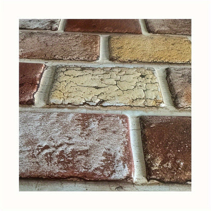 Peel and Stick Tile Stickers 20pcs Vintage Brick Pattern Self-Adhesive Waterproof Wall Tiles for Kitchen Bathroom Toilet – Removable Oil-Proof Backsplash Wall Art Decor