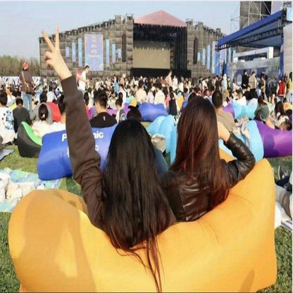 Portable Inflatable Sofa & Air Lounger Chair – Heavy Duty Single Outdoor Recliner, Quick Inflation & Deflation, Lightweight & Compact for Camping, Beach & Backyard – 3 Color Options